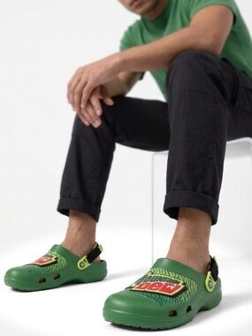 Men's Mountain Dew Graphic Slip-On Clog with Back Strap